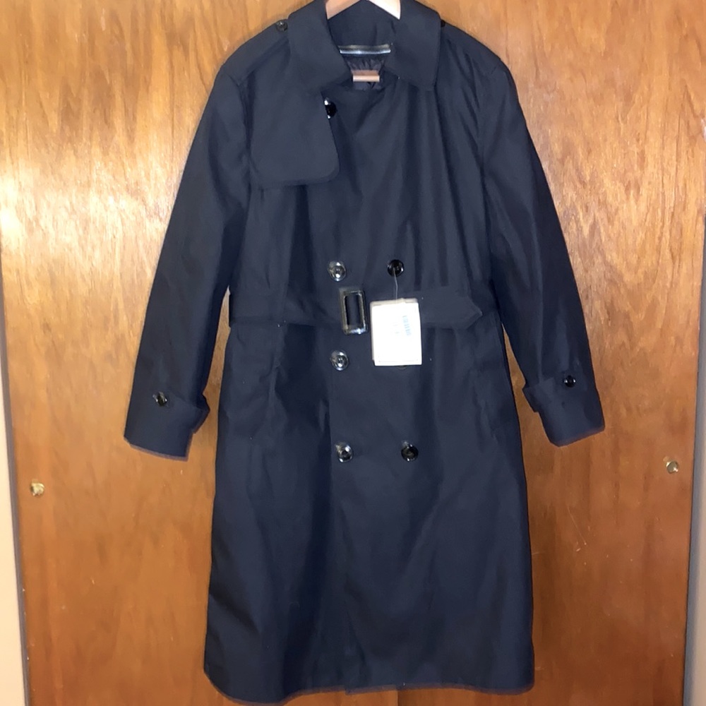 NWT-Defense Logistics Agency Garrison Collect All-Weather Rain/Trench Coat - 40S